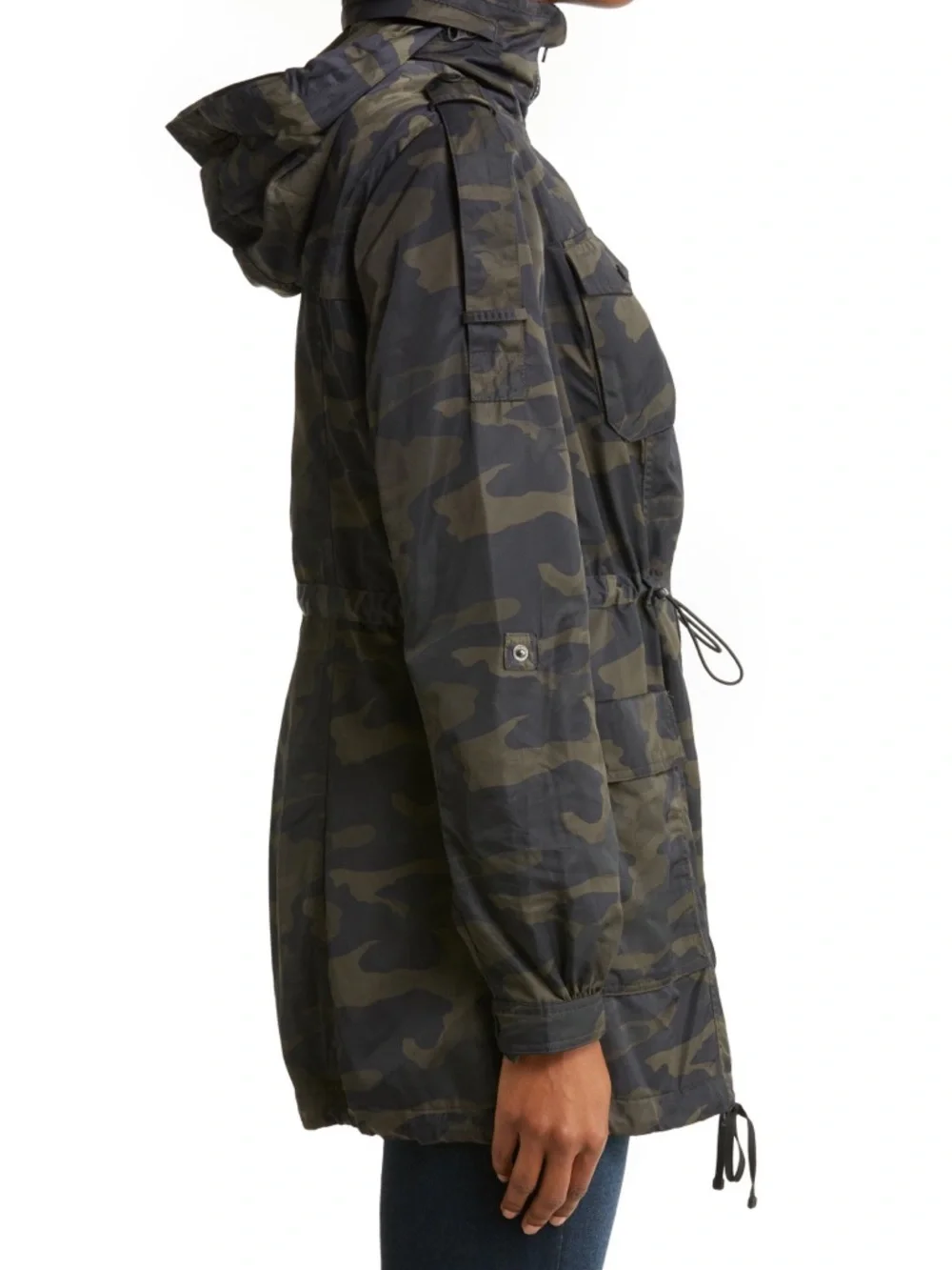 Blanc Noir Mastermind WaterResistant Camo Utility Jacket NWOT Womens Large 10/12 - Picture 4 of 13